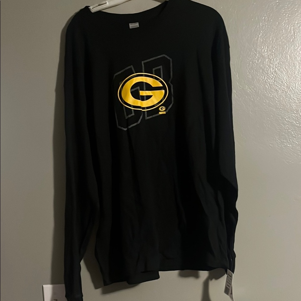 NFL Team Apparel Green Bay Packers Black and Yellow Long Sleeve